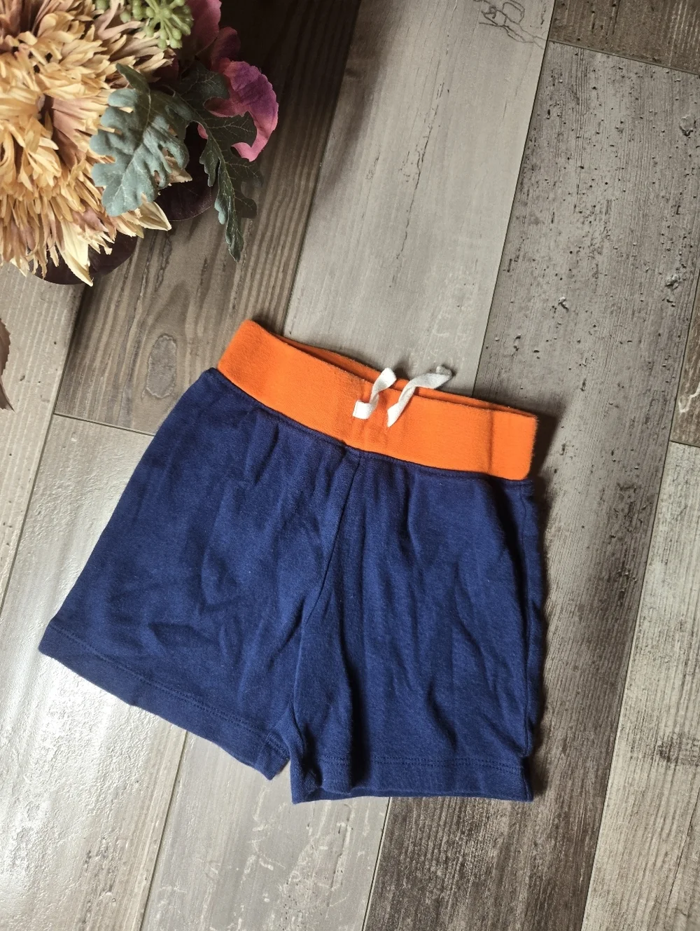 Carter's Blue and Orange Casual Pull-on Athletic Shorts Toddler Boy Size 18m
